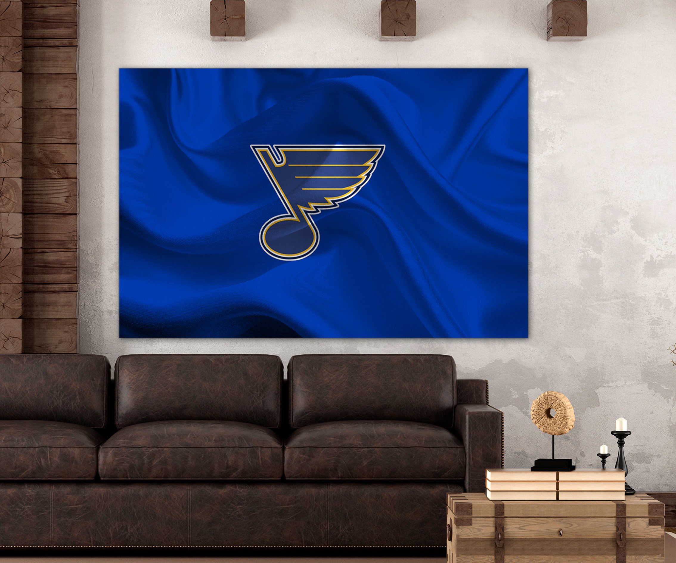 St. Louis Blues Canvas Poster Large Canvas High Quality Wall Etsy