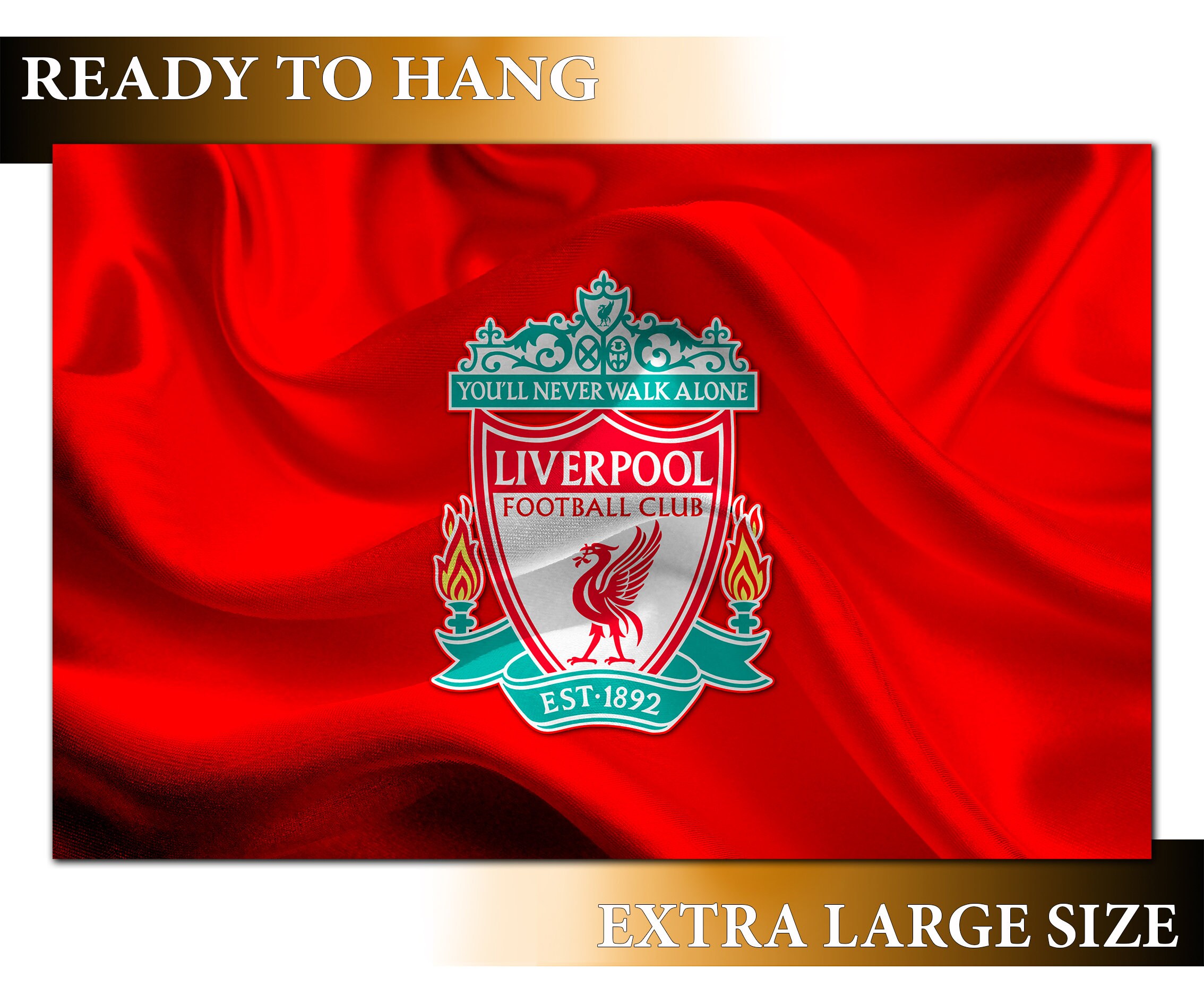 Liverpool F.C. Wall Painting 5 Piece Canvas Wall Art Flag Etsy UK