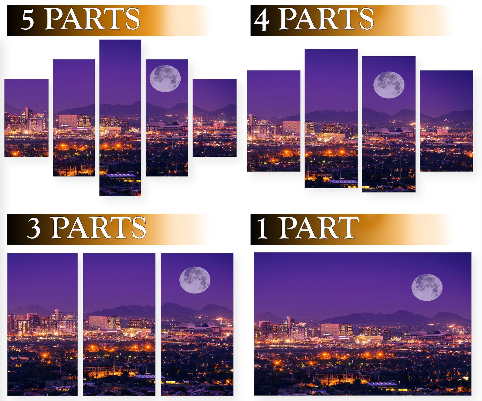 Phoenix Art Canvas Panel Wall Office Decor Arizona Print Art | Etsy