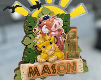 Lion King-taarttopper, Lion King-topper, Simba-taarttopper