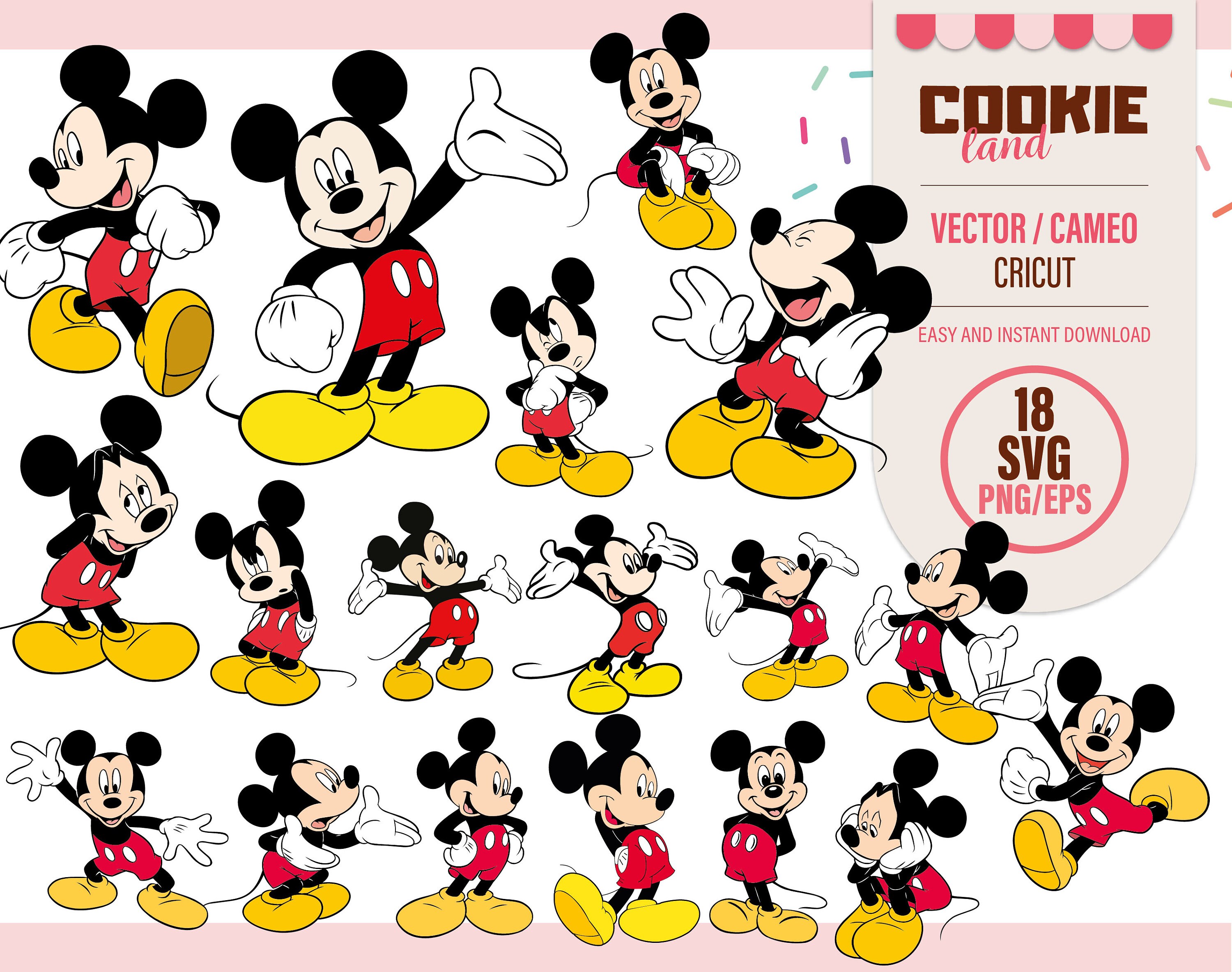 Mickey Mouse SVG Free Download