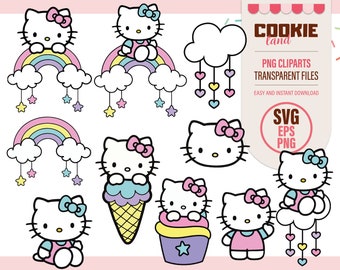 hello kitty die cuts etsy