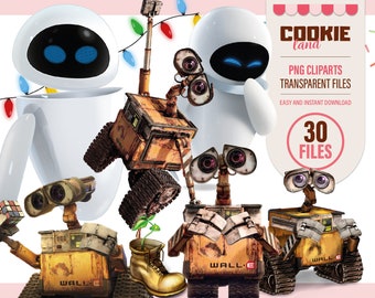 Wall E And Eva Etsy Wall E And Eva Etsy