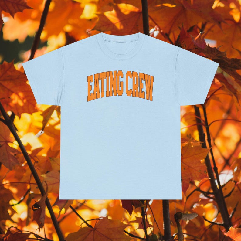 EATING CREW Thanksgiving Friendsgiving Group Foodie Retro Collegiate