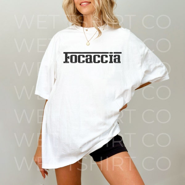 Focaccia Bread Ferrari Italy Pasta Foodie Vintage Retro Tshirt Tee Funny Meme Girl Dinner Fashion Gift Trend Shirt Quiet Luxury Soft T-shirt