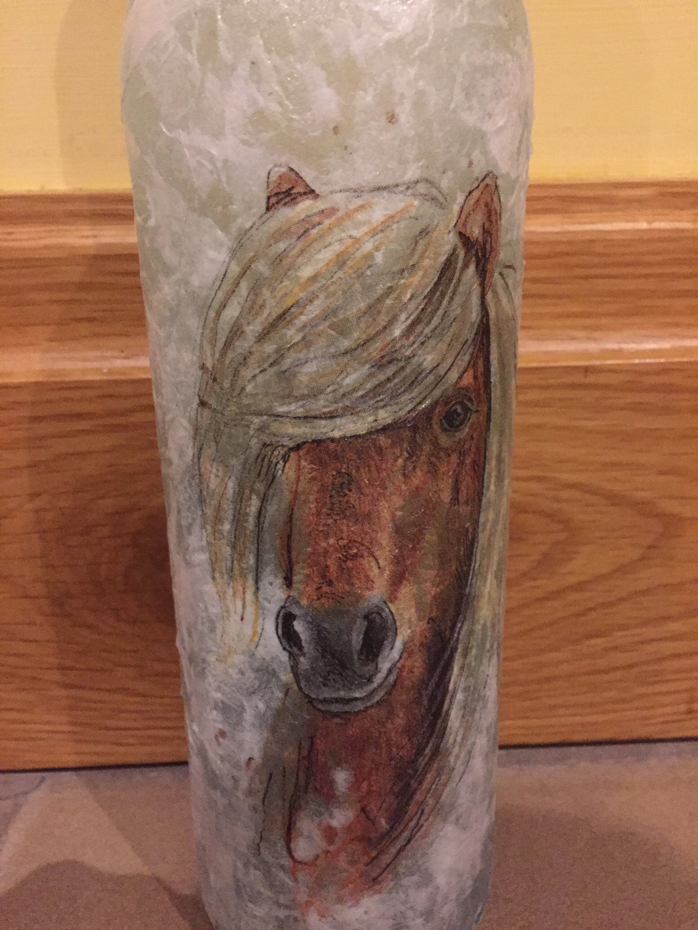 Horse Upcycled Bottle with Lights Etsy