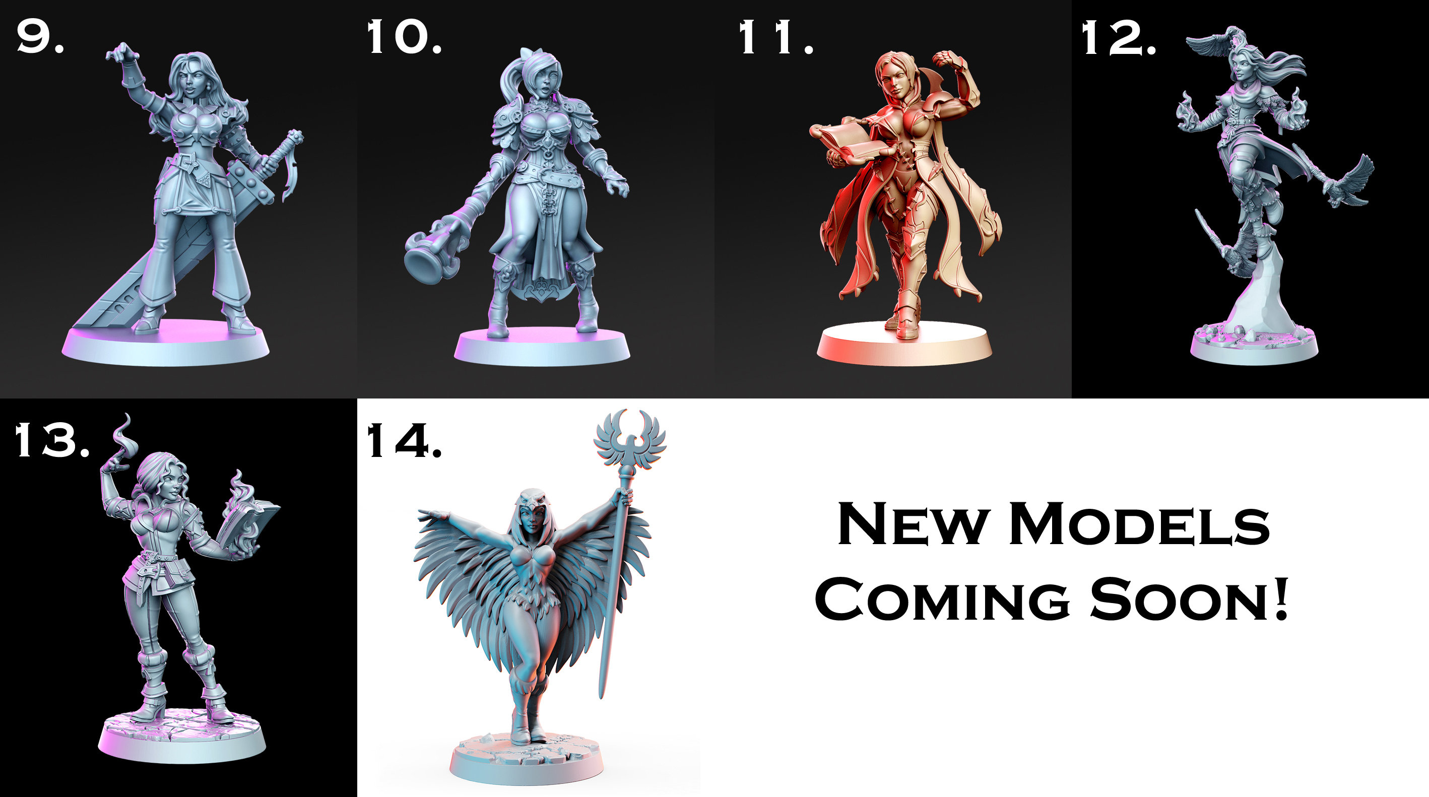 Mara - Vampiress | Welcome to the Abyss | 32mm or 28mm Fantasy Miniature | Dnd Miniature | RPG | Tabletop Game | Pathfinder | RN Estudio - Canada