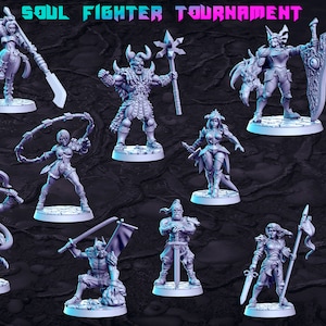 Soul Tournament Volume I+II by RN Estudio 32mm 3d Miniature Tabletop/ RPG/ DnD