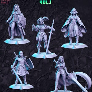 Western RPG Vol. 1-3 3d Miniature Tabletop/ RPG /JRPG/  DnD  28-32mm