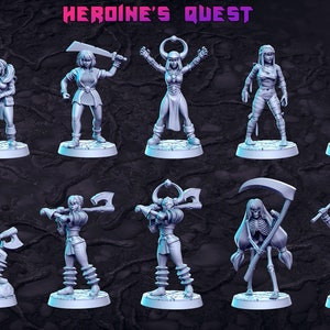 Heroine's Quest July 2022 set by RNE Studio 3d Miniature Tabletop/ RPG/ DnD