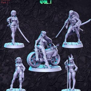Cyberpunk Vol. 1-2 July, December 2024 3d Miniature Tabletop/ RPG /JRPG/  DnD  28-32mm