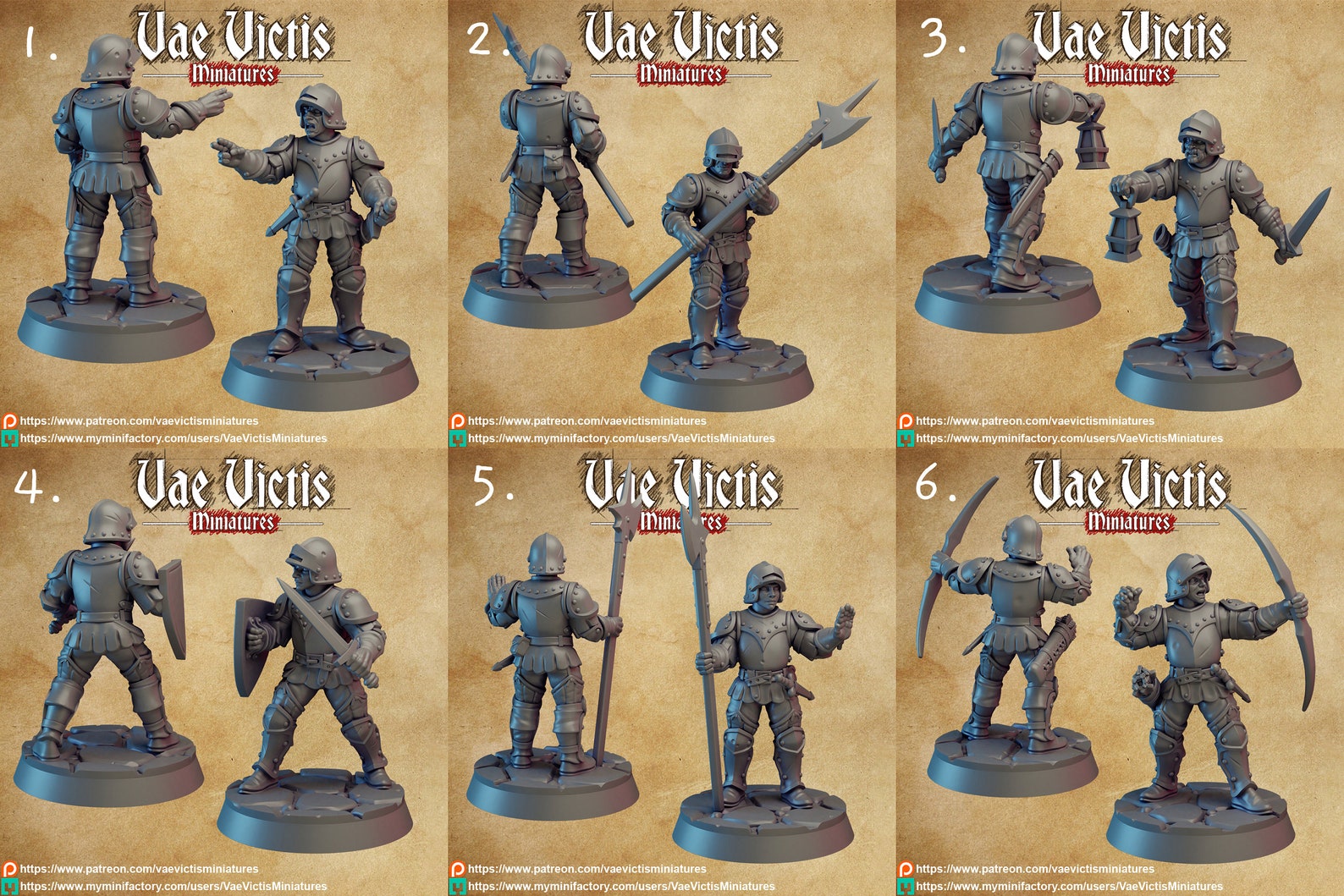 Heavy Guard Patrol by Vae Victis 28-32mm 3d Miniature - Etsy