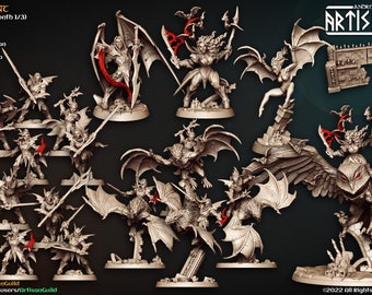 The Bloodhunt January 2022 set by Artisan Guild, 28-32mm 3d Miniature Tabletop/ RPG/ DnD