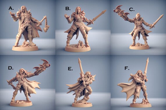 Soulless Bloodseekers Miniatures - Unpainted Tabletop RPG Figures For Dungeons & Dragons And Role Playing Games