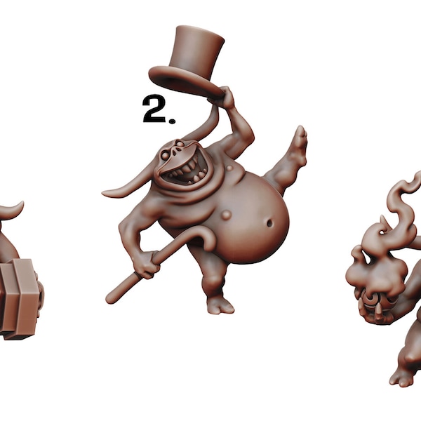 Le carnaval du chaos par Manuel Boria 28-32 mm 3D miniature de table/ RPG/ D&D