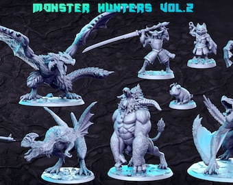 Monster Hunters Volume 2 RN EStudio 32mm 3d Miniature Tabletop/ RPG/ DnD