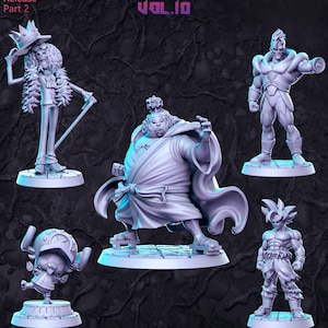 Anime Series Volumes 10-12 December 2023 - February 2024 set by RNE Studio 3d Miniature Tabletop/ RPG/ DnD / 32mm