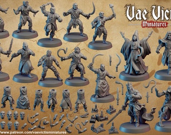 Zealots of the Undercity March 2022 set 28-32mm Vae Victis Miniatures 3d Miniature Tabletop/ RPG/ DnD