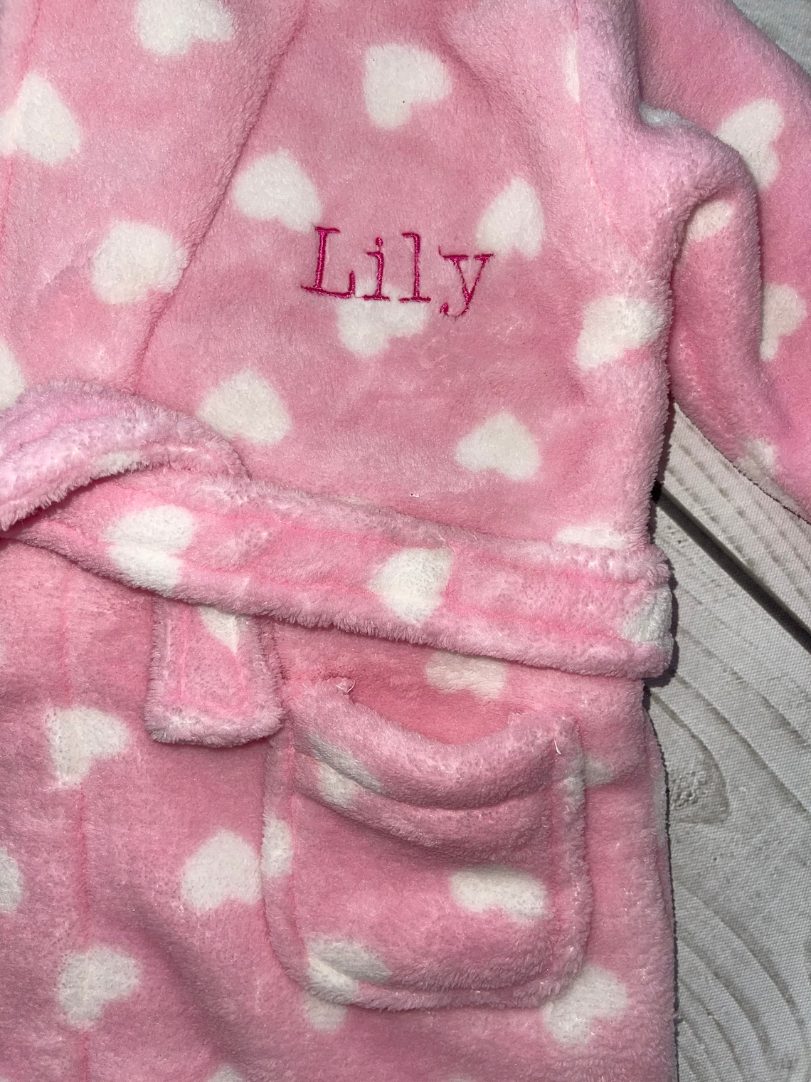 Personalised Baby Dressing Grown Bath Robe Birthday Etsy UK