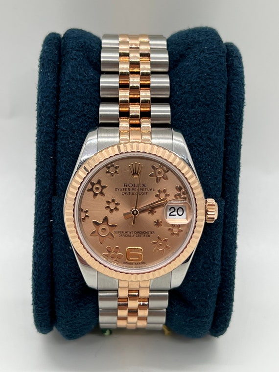rolex two tone rose gold