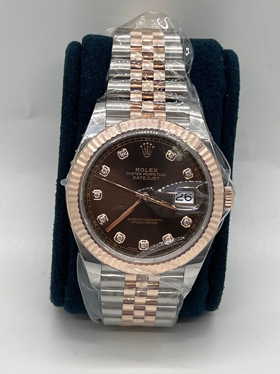 rolex two tone rose gold
