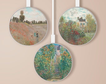 Claude Monet Wireless Charger Painting Charging Station