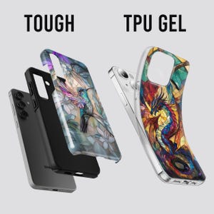 Stained Glass Animal Phone Case – Mosaic Art Cover for Samsung S26 Ultra S25 S24 FE A56 A17 iPhone 17 Pro Max 16 15 Plus 14 13 Pixel 10 9A image 2