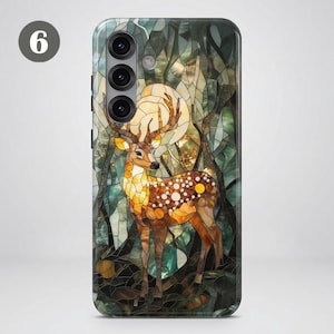 Stained Glass Animal Phone Case – Mosaic Art Cover for Samsung S26 Ultra S25 S24 FE A56 A17 iPhone 17 Pro Max 16 15 Plus 14 13 Pixel 10 9A image 10