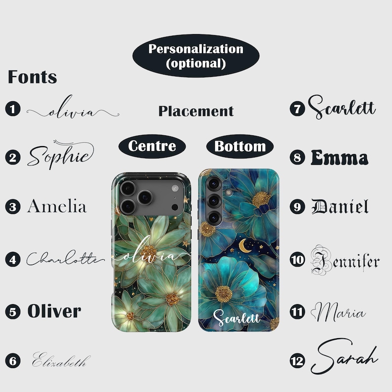 Stained Glass Floral Phone Case – Flower Art Cover for Samsung S26 Ultra S25 S24 FE S23 A17 iPhone 17 Pro Max 16 15 Plus 14 13 Pixel 10 9A image 4