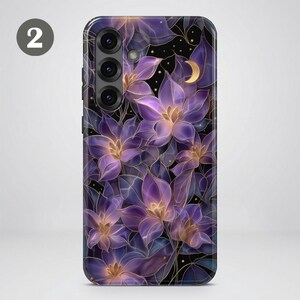 Stained Glass Floral Phone Case – Flower Art Cover for Samsung S26 Ultra S25 S24 FE S23 A17 iPhone 17 Pro Max 16 15 Plus 14 13 Pixel 10 9A image 6