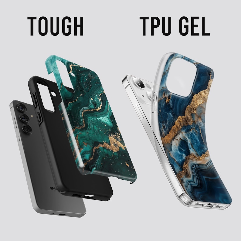 Marble Phone Case – Luxury Gold Vein Cover for iPhone 17 Pro Max 16 15 14 13 12 11 Samsung S26 Ultra S25 S24 FE S23 Plus A56 A17 Pixel 10 9A image 2