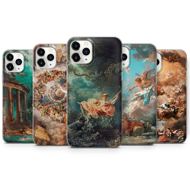 Coque Renaissance pour iPhone 15 14 13 12 11 Pro Max 6 7 8 Plus Samsung S24 S23 S22 S21 S20 FE Ultra A14 A15 A25 A54 image 1