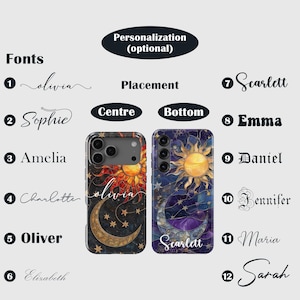 Celestial Stained Glass Phone Case – Sun Moon Art Cover for Samsung S26 Ultra S25 S24 FE S23 A17 iPhone 17 Pro Max 16 15 Plus 14 Pixel 10 9A image 4
