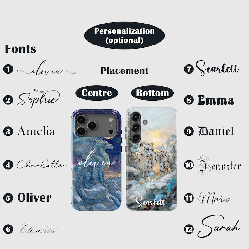 Stained Glass Animal Phone Case – Winter Art Cover for Samsung S26 Ultra S25 S24 FE S23 A17 iPhone 17 Pro Max 16 15 Plus 14 13 Pixel 10 9A image 4