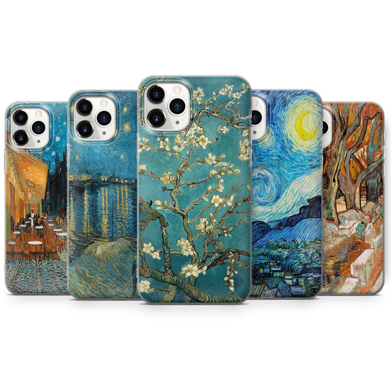 Vincent Van Gogh Phone Case Iconic Art Cover fit for iPhone 14 13 12 11 Pro Max Mini iPhone 7 8 Plus XR Samsung S22 S21 S20 A13 A53 Pixel 6A 