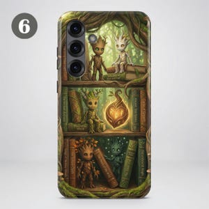 Telefoonhoesje met boekenthema – Fantasy Bookshelf-hoesje voor Samsung S26 Ultra S25 FE S24 S23 A17 A57 iPhone 18 Pro Max 17 16 15 Plus 14 Pixel 11 10A afbeelding 10