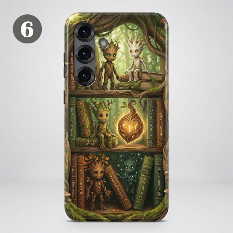 Telefoonhoesje met boekenthema – Fantasy Bookshelf-hoesje voor Samsung S26 Ultra S25 FE S24 S23 A17 A57 iPhone 18 Pro Max 17 16 15 Plus 14 Pixel 11 10A afbeelding 10