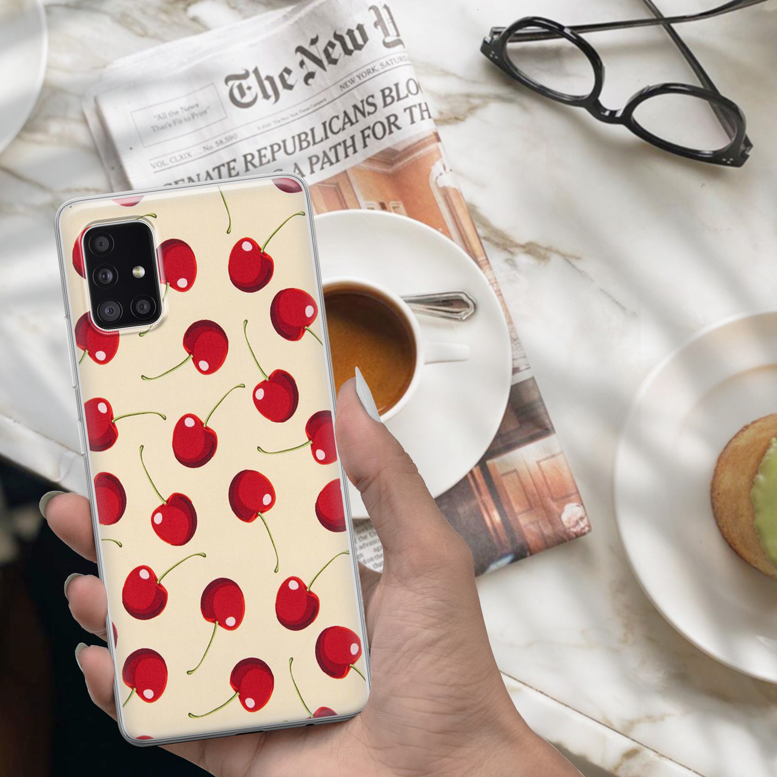 Aesthetic Fruit Phone Case Cute Food Cover for Samsung S21 Etsy