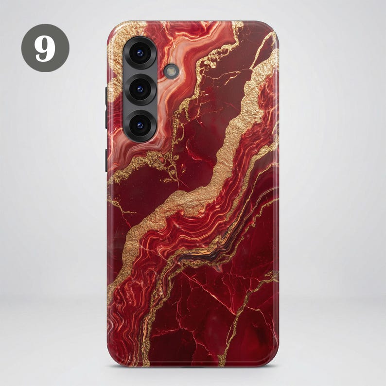 Custodia per telefono effetto marmo – Cover di lusso Magsafe resistente per Samsung S26 Ultra S25 FE S24 S23 Plus A17 iPhone 17 Pro Max 16 15 14 13 12 11 Pixel 10 9A immagine 13
