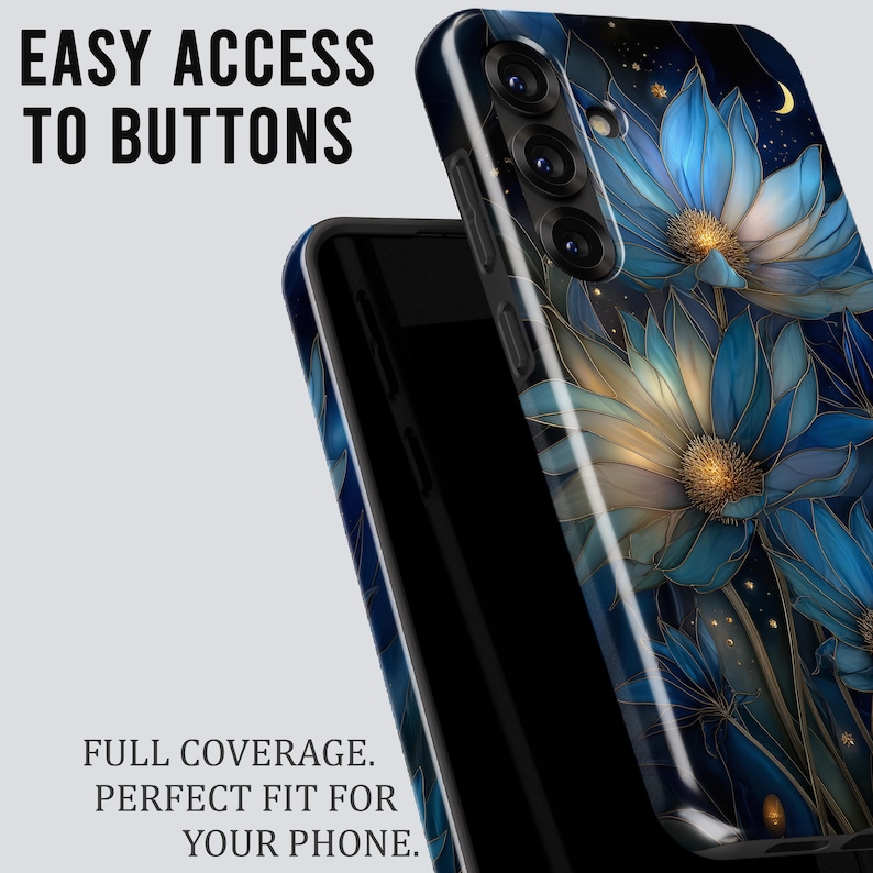 Stained Glass Floral Phone Case – Flower Art Cover for Samsung S26 Ultra S25 S24 FE S23 A17 iPhone 17 Pro Max 16 15 Plus 14 13 Pixel 10 9A image 15