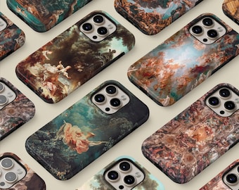 Custodia per telefono barocco rococò – Cover con arte rinascimentale per iPhone 17 Pro Max 16 15 14 13 12 Samsung S26 Ultra S25 S24 FE S23 Plus A17 Pixel 10 9A