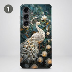 Stained Glass Animal Phone Case – Winter Art Cover for Samsung S26 Ultra S25 S24 FE S23 A17 iPhone 17 Pro Max 16 15 Plus 14 13 Pixel 10 9A image 5