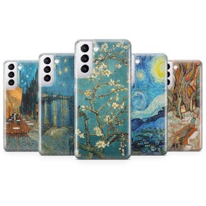Coque Van Gogh pour Samsung S25 S24 FE S23 Ultra S22 Plus S21 S20 Note 20 A15 A16 A26 A33 A36 A52 A53 A54 A55 A56