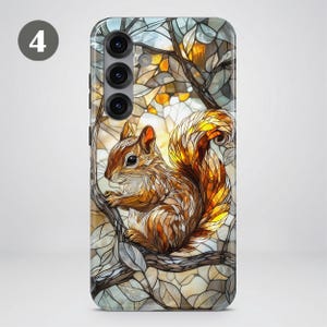 Stained Glass Animal Phone Case – Mosaic Art Cover for Samsung S26 Ultra S25 S24 FE A56 A17 iPhone 17 Pro Max 16 15 Plus 14 13 Pixel 10 9A image 8