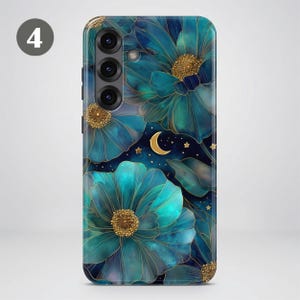 Stained Glass Floral Phone Case – Flower Art Cover for Samsung S26 Ultra S25 S24 FE S23 A17 iPhone 17 Pro Max 16 15 Plus 14 13 Pixel 10 9A image 8