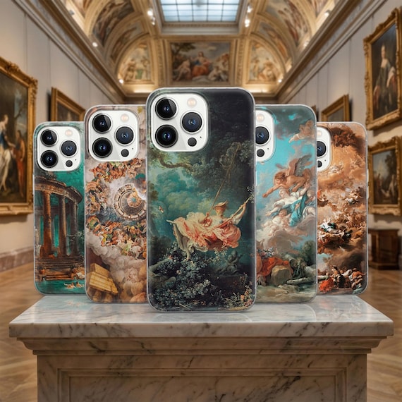 Baroque Rococo Phone Case Renaissance Art Cover for iPhone 17 16 15 14 13 12 11 Pro Max Samsung S26 Ultra S25 FE S24 Plus A17 A57 Pixel 10 9