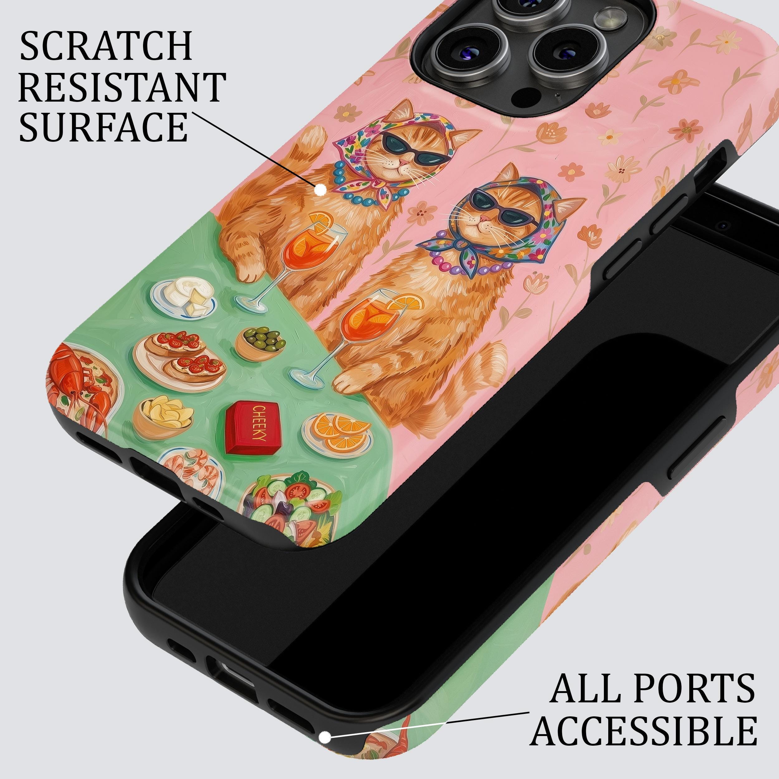 Funny Cat Phone Case – Italian Summer Aesthetic Cover for iPhone 17 Pro ...