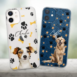 Personalized Pet Phone Case Custom Cover fit for iPhone 15 14 13 12 11 Pro Max 7 8 Plus Samsung S24 S23 S22 S21 S20 FE Ultra A14 A15 A25 A54