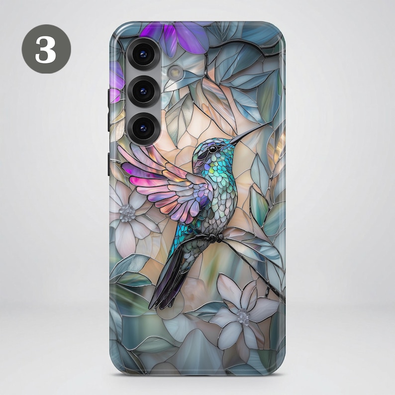 Stained Glass Animal Phone Case – Mosaic Art Cover for Samsung S26 Ultra S25 S24 FE A56 A17 iPhone 17 Pro Max 16 15 Plus 14 13 Pixel 10 9A image 7