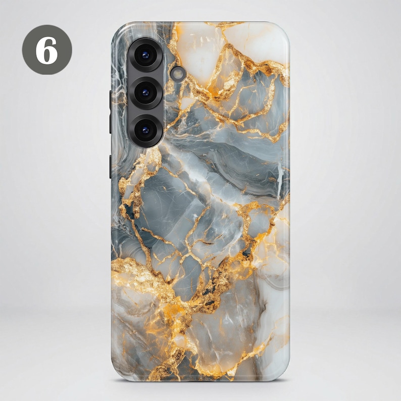 Custodia per telefono effetto marmo – Cover di lusso Magsafe resistente per Samsung S26 Ultra S25 FE S24 S23 Plus A17 iPhone 17 Pro Max 16 15 14 13 12 11 Pixel 10 9A immagine 10